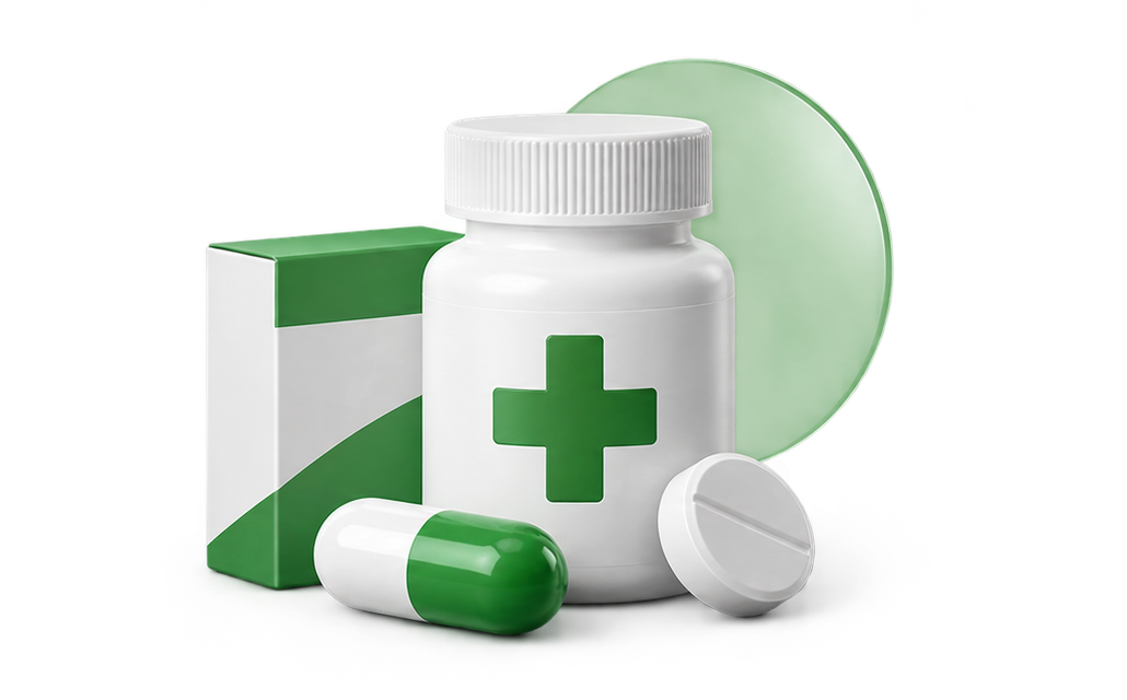 Pharmacy medicines and care products